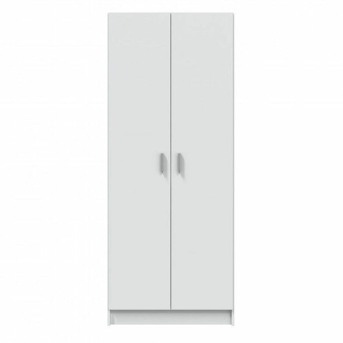 MIRAKEMUEBLE - Utiliser l'armoire à balais à 2 portes - Blanc Blanc MIRAKEMUEBLE  - Meubles de cuisine