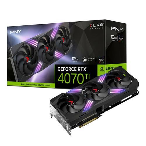 PNY - GeForce RTX™ 4070 Ti XLR8 Gaming VERTO Edition DLSS 3 - 12GB PNY - Profitez de la livraison offerte sur les composants vendus et expédiés par Rue du Commerce