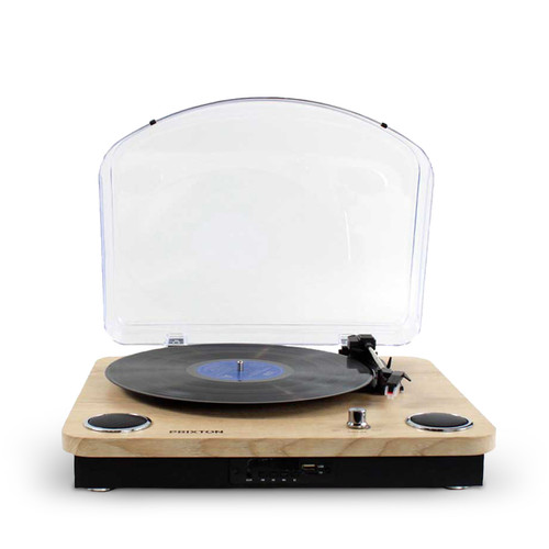 Platine Prixton Platine Vinyle Marconi - Tourne-disque - Bluetooth - Lecteur et convertisseur de vinyle