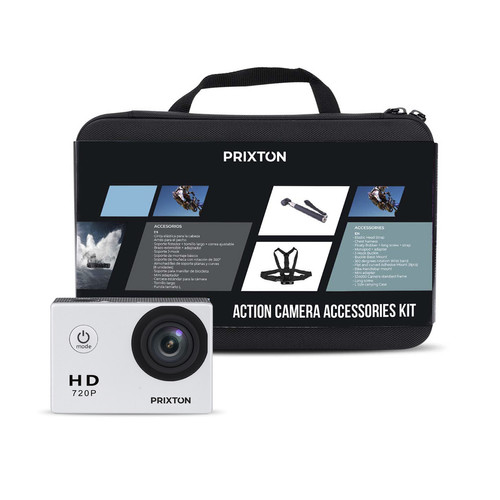 Prixton - Pack caméra sport DV609 + 13 Accessoires Prixton  - Caméra d'action