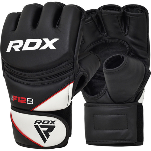 Accessoires fitness RDX Sports RDX F12 Entraînement MMA Gants de Grappling Grande Noir Cuir PU - RDX - GGR-F12B-L