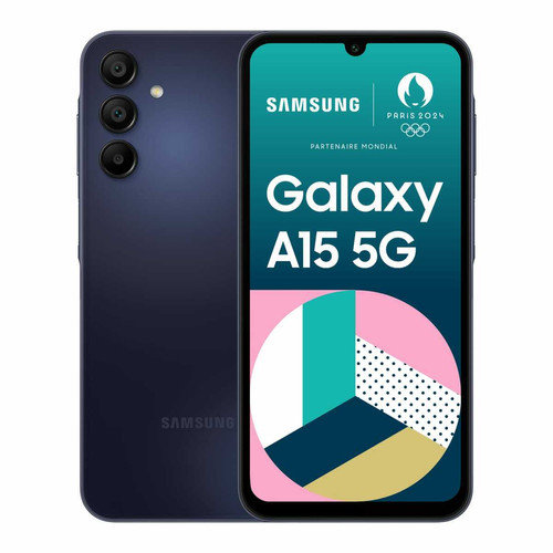 Samsung - Galaxy A15 - 5G - 4/128 Go - Bleu nuit Samsung - Smartphone Samsung
