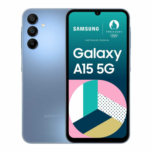 Samsung - Galaxy A15 - 5G - 4/128 Go - Bleu Samsung - Smartphone Samsung