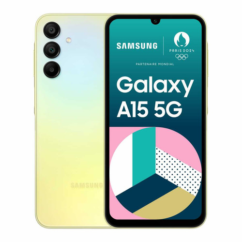 Samsung - Galaxy A15 - 5G - 4/128 Go - Lime Samsung  - Smartphone Petits Prix Smartphone