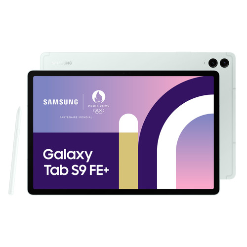 Samsung - Galaxy Tab S9 FE+ - 8/128Go - WiFi - Light Green - S Pen inclus Samsung - Bonnes affaires Tablette tactile