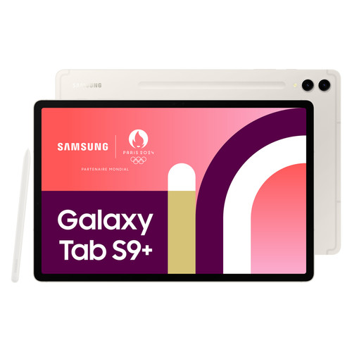 Samsung - Galaxy Tab S9+ - 12/256Go - WiFi - Crème Samsung - Soldes Samsung
