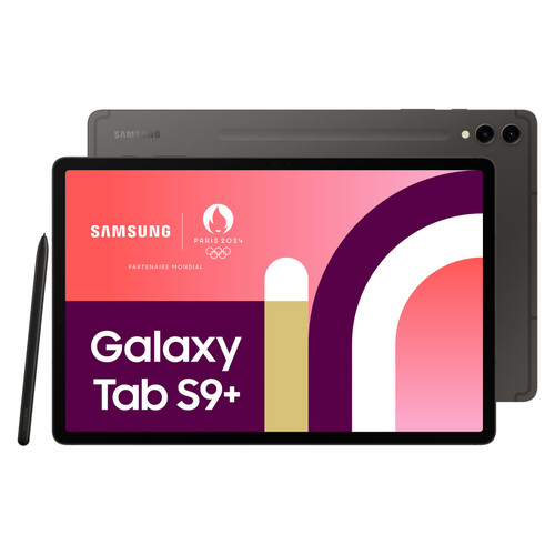 Tablette Android Samsung Galaxy Tab S9+ - 12/256Go - 5G - Anthracite