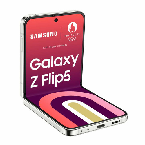 Samsung - Galaxy Z Flip5 - 8/256 Go - 5G - Crème  Samsung - Bonnes affaires Samsung Galaxy