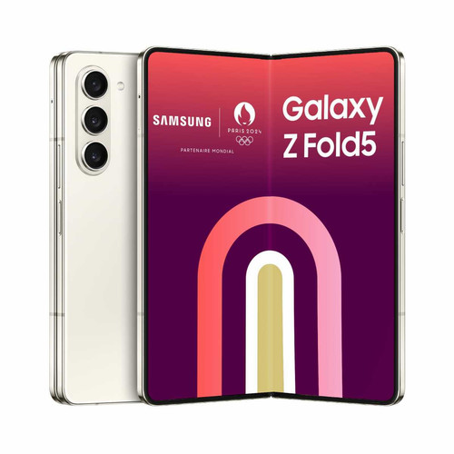 Samsung - Galaxy Z Fold5 - 12/256 Go - 5G - Crème Samsung - Samsung Galaxy