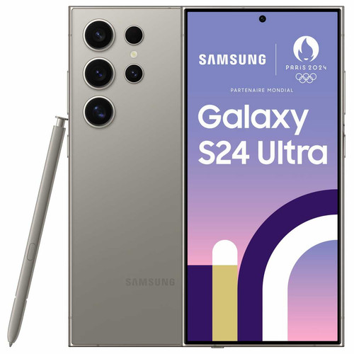 Samsung - Galaxy S24 Ultra - 5G - 12/256 Go - Gris Samsung  - Samsung Galaxy S