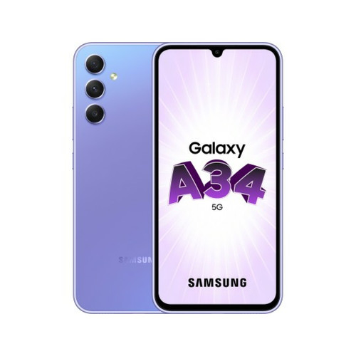 Samsung - Smartphone Galaxy A34 5G 6Gb 128Gb Violet Samsung  - Samsung Galaxy A34 5G