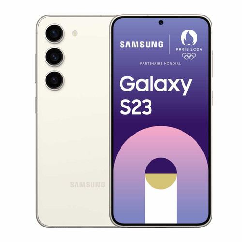 Samsung - Galaxy S23 avec Galaxy AI - 8/256 Go - Crème Samsung - Fête des mères - Maman High-Tech