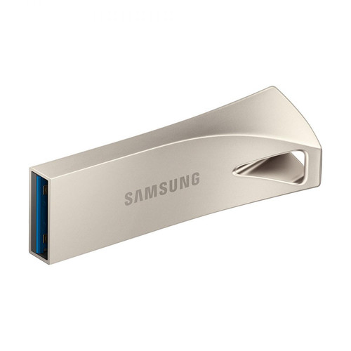 Samsung - CLE USB SAMSUNG 64G USB 3.1 BAR PLUS - CHAMPAGNE SILVER VITESSE LECTURE JUSQU'A 200Mo/S MUF-64BE3/APC Samsung  - Clé USB