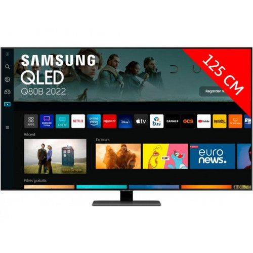 Samsung - TV QLED 4K 125 cm QE50Q80B 2022 Samsung - TV QLED TV, Home Cinéma