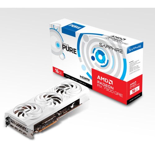 Sapphire - PURE AMD RADEON RX 7900 GRE GAMING OC - Blanc Sapphire - French Days Composants