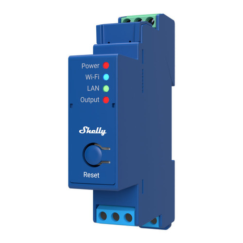 Prise connectée Shelly Contacteur/Télérupteur Wifi 16A pour tableau électrique - Shelly