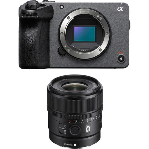 Sony - Kit de caméra de cinéma numérique Sony FX30 E 15 mm f1.4 G Sony - Appareil Photo Sony