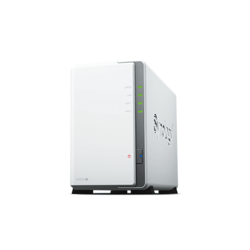 Synology - DS220J NAS 2 Baies 16To USB 3.2 Gen 1 1.4GHz Serial ATA Blanc Synology  - NAS