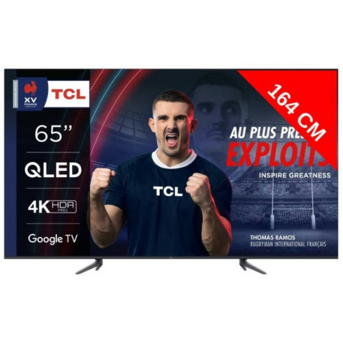 TCL - TV QLED 4K 164 cm TV 4K QLED 65QLED770 Google TV TCL - Soldes TV, Télévisions
