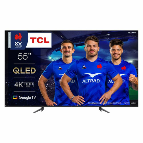 TV 50'' à 55'' TCL Téléviseur 4K QLED 55'' 139 cm TCL 55C644