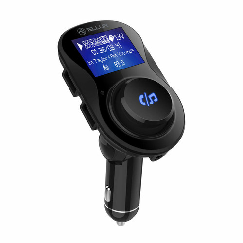 Passerelle Multimédia Tellur Transmetteur FM Bluetooth pour voiture Tellur FMT-B3, noir
