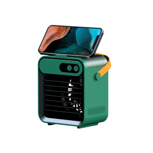 Universal - Refroidisseur d'air mini climatiseur de bureau avec pince de téléphone miroir de maquillage humidificateur de glace d'eau polyvalent été portable avec Universal - Ventilateur Sur pied
