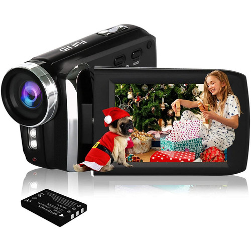Vendos85 - Caméscope numérique Full HD de 2,8 pouces 1080P 24 P noir gris Vendos85  - Caméra d'action