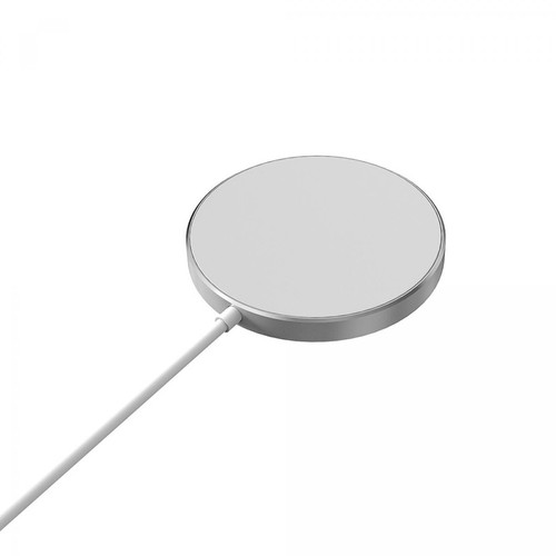 We - WE Chargeur Sans Fil Induction Magnétique Compatible MagSafe pour iPhone série 13 et 12 et Coques MagSafe - Aimants Intégrés - Coloris Blanc We  - Bracelet connecté