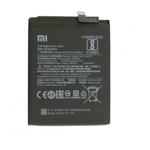 Batterie téléphone XIAOMI Batteria Pila Originale Xiaomi BN47 Mi A2 Lite M1805D1SG