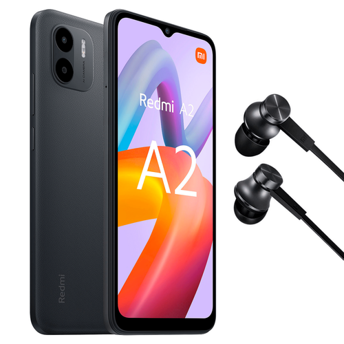 XIAOMI - Redmi A2 2/32 Go + écouteurs Mi in-ear Noir XIAOMI  - Smartphone 4g