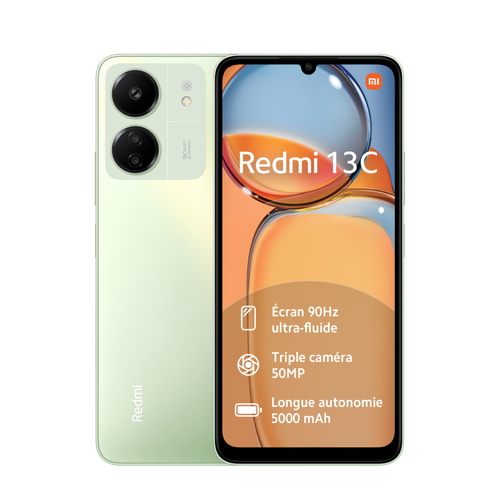 XIAOMI - Redmi 13C - 8/256 Go - Clover Green XIAOMI  - Smartphone Petits Prix Smartphone