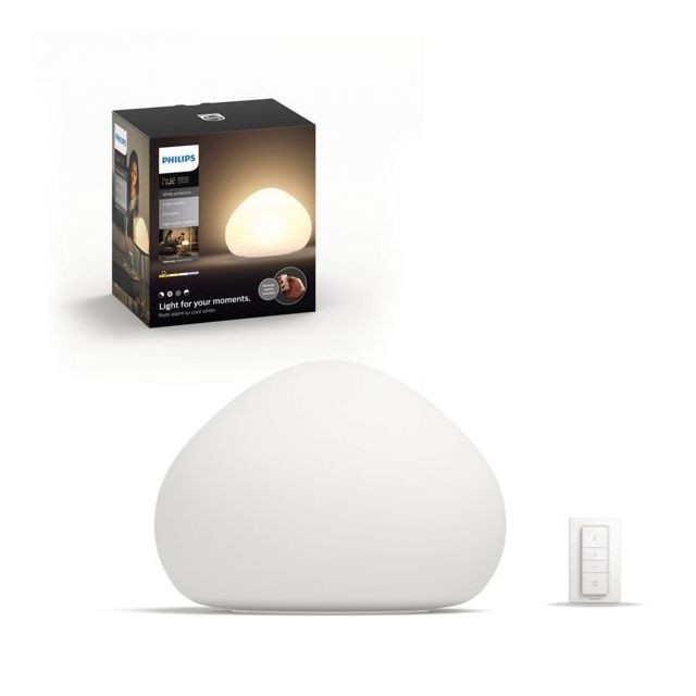 Philips Hue - White Ambiance WELLNER 9.5W - Blanc (télécommande incluse) - Bluetooth Philips Hue  - Lampe connectée