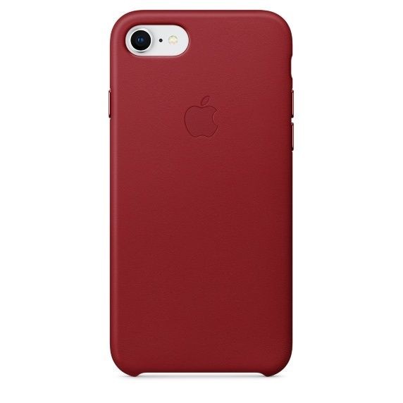 Apple - iPhone 8/7 Leather Case - (PRODUCT)RED Apple  - Accessoires Apple Accessoires et consommables