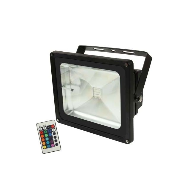 Wewoo - Projecteur LED noir Lampe Floodlight haute puissance 30W avec télécommande, AC 85-265V, Flux lumineux: 2200-2500lm Wewoo  - Projecteurs