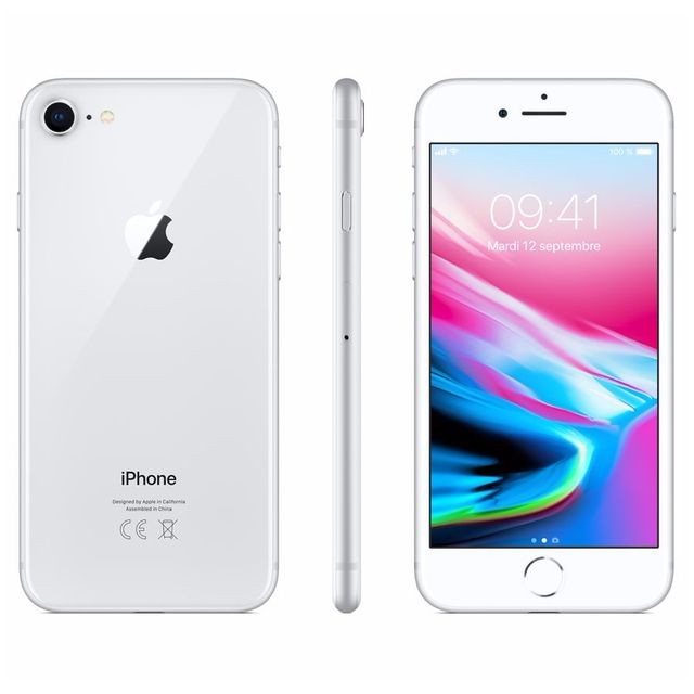 Apple - iPhone 8 - 64 Go - MQ6H2ZD/A - Argent Apple - Smartphone à moins de 200 euros Smartphone