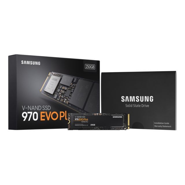 Samsung - 970 EVO Plus Samsung 250 Go M.2 PCle NVMe 1.3 Samsung - Bonnes affaires Disque SSD