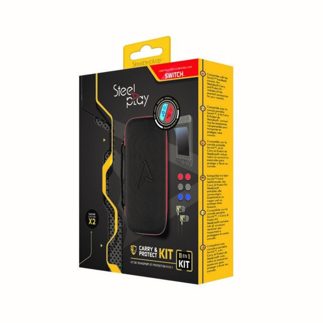 Steelplay - KIT CARRY & PROTECT 11 EN 1 (SWITCH) Steelplay  - Jeux et Consoles