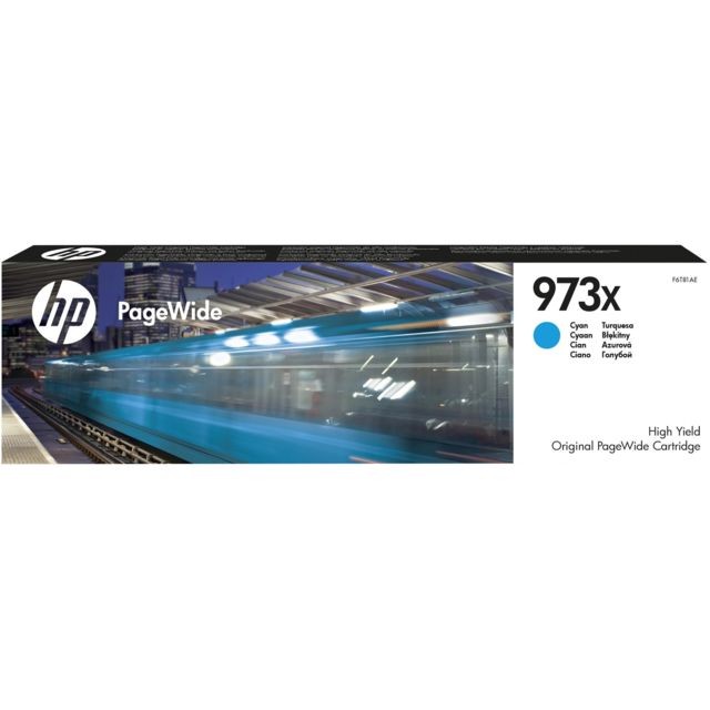 Cartouche d'encre Hp HP 973X cartouche PageWide cyan grande capacité authentique