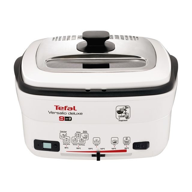 Tefal - Friteuse Versalio deluxe 9 - FR495070 - Blanc Tefal - Electroménager Pack reprise