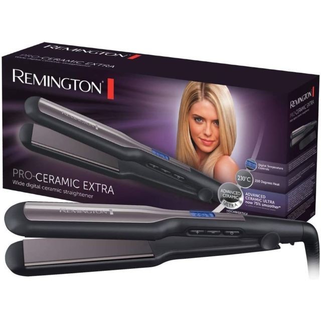 Remington - Fer à Lisser Lisseur Céramique Avancée avec écran digital noir Remington - Lisseur Remington