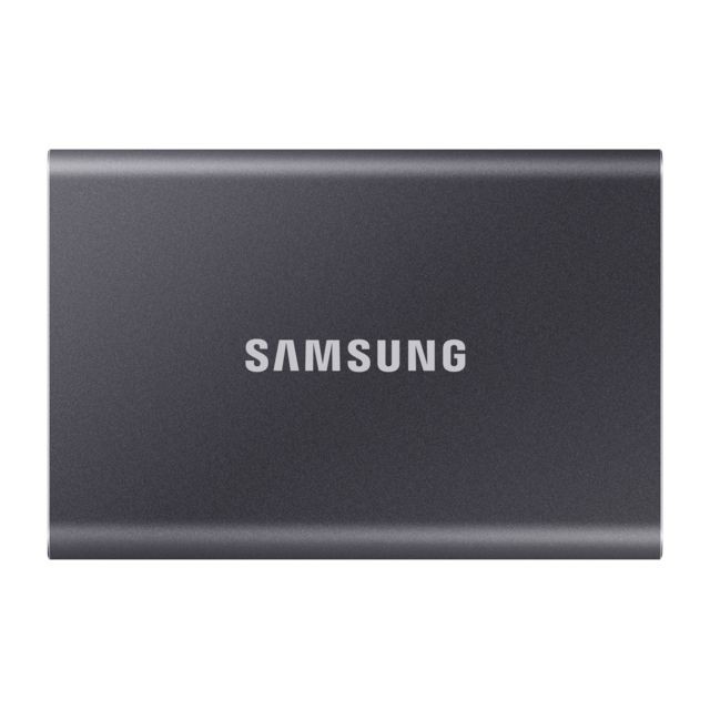 Samsung - T7 Gris titane - 500 Go - USB 3.2 Gen 2 Samsung - Bonnes affaires Disque SSD