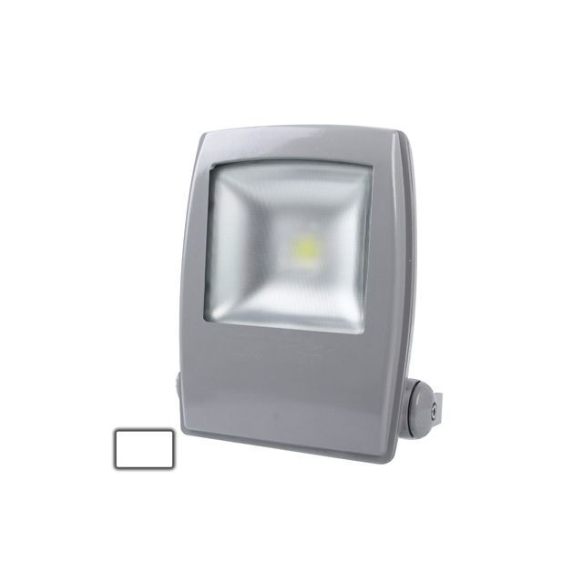 Projecteurs LED Wewoo Projecteur LED noir Lampe de de couverture givrée blanche imperméable de 30W, AC 85-265V, flux lumineux: 3600lm