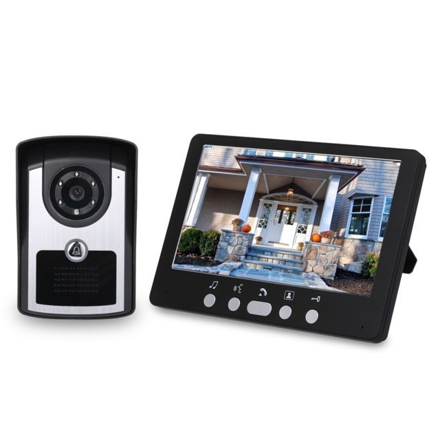 Sonnette et visiophone connecté Generic 7 pouces moniteur HD caméra vidéo porte interphone système de interphone IR vision nocturne filaire caméra de sonnette