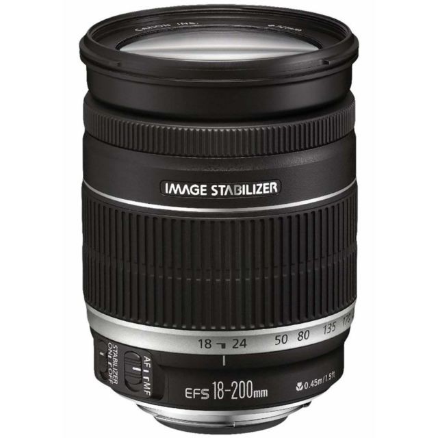 Canon - CANON EF-S 18-200mm F3.5-5.6 IS (White Box) Canon  - Objectifs