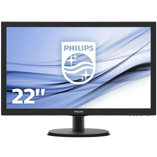 Philips - 22"" LED 223V5LSB2/10 Philips - Moniteur PC Non compatible