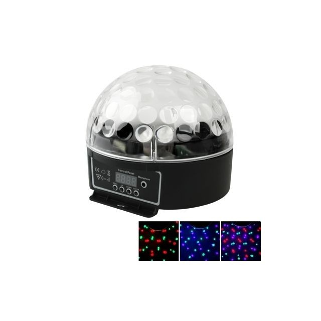 Effets à LED Wewoo LED Boule à facette Lumière magique d'étape de de 20W RVB DMX512 avec la fonction de contrôle de son
