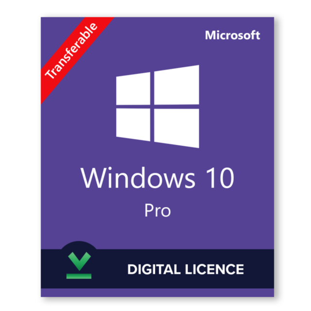 Microsoft - Windows 10 Professionnel Retail Licence Transferrable - Logiciel en téléchargement Microsoft  - Logiciels