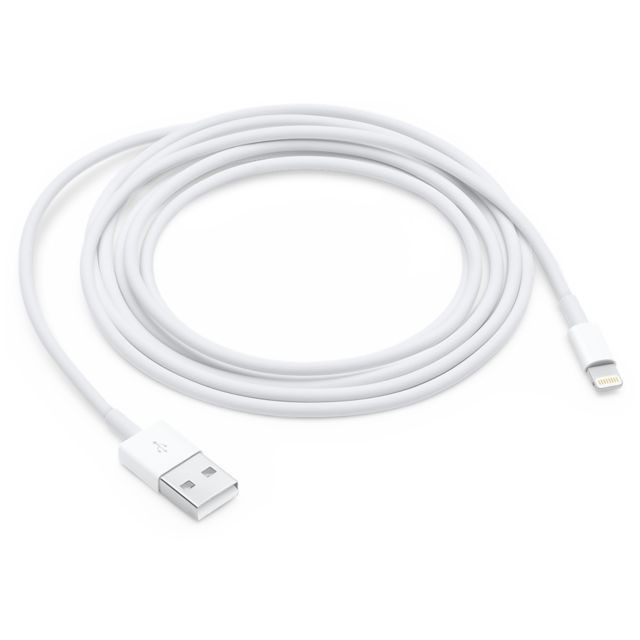 Apple - Câble Lightning vers USB 2 m - MD819ZM/A Apple - Câbles et  Connectique iPhone Accessoires et consommables