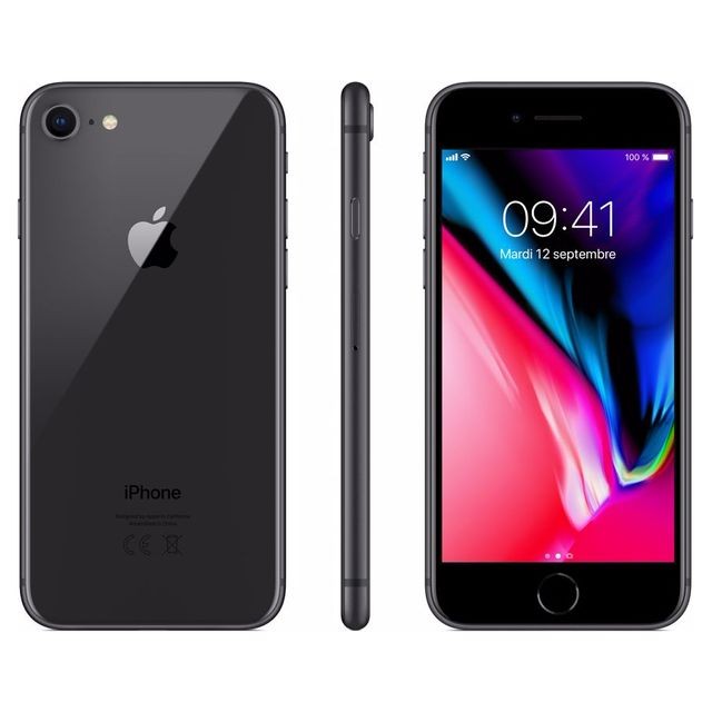 Apple - iPhone 8 - 64 Go - MQ6G2ZD/A - Gris Sidéral Apple - Smartphone à moins de 300 euros Smartphone
