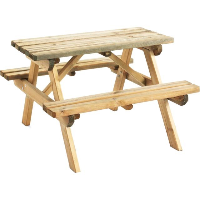 Jardipolys - WAPITI Table pique-nique L. 90 cm Jardipolys - Ensembles tables et chaises 4 places